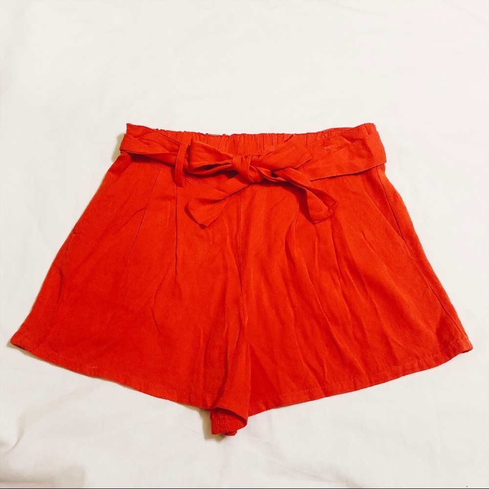 High-Waisted Orange Old Navy Shorts